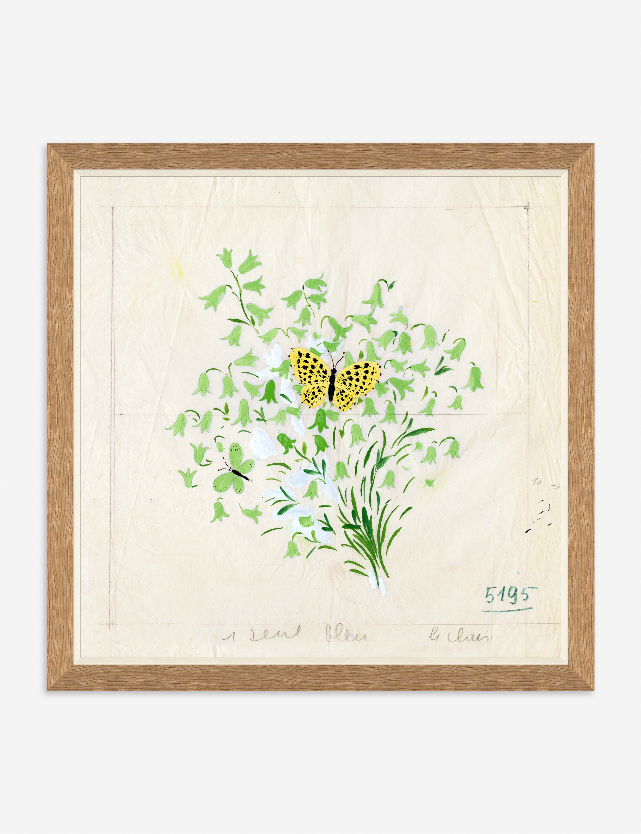 Lulu and Georgia - Clochettes et Papillon II Print by Paule Marrot