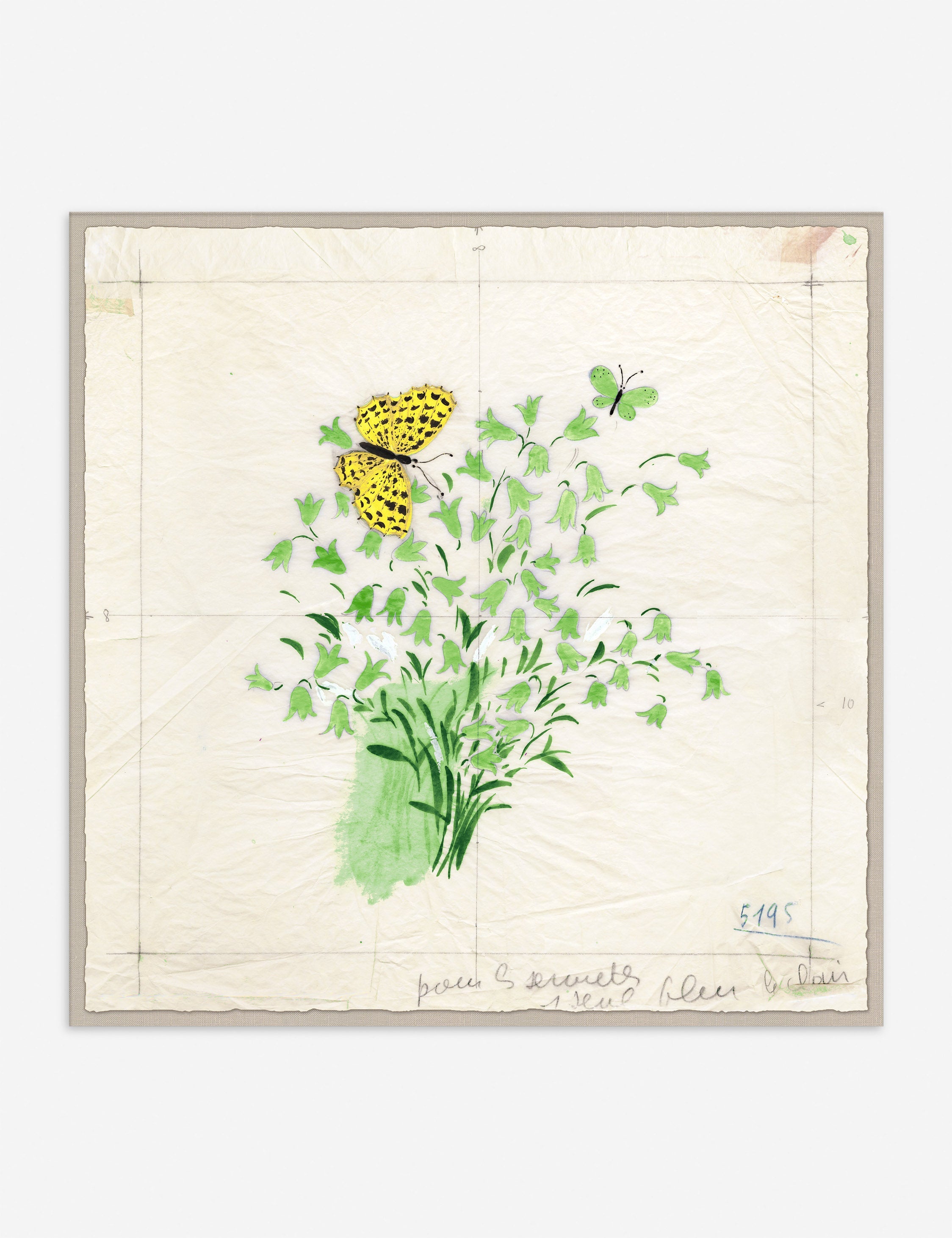 Lulu and Georgia - Clochettes et Papillon I Print by Paule Marrot