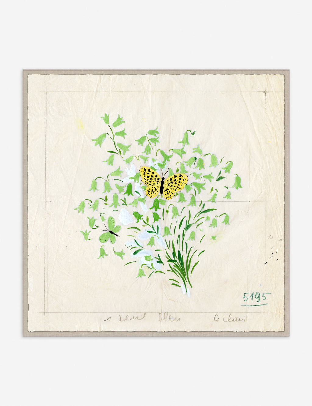Lulu and Georgia - Clochettes et Papillon II Print by Paule Marrot