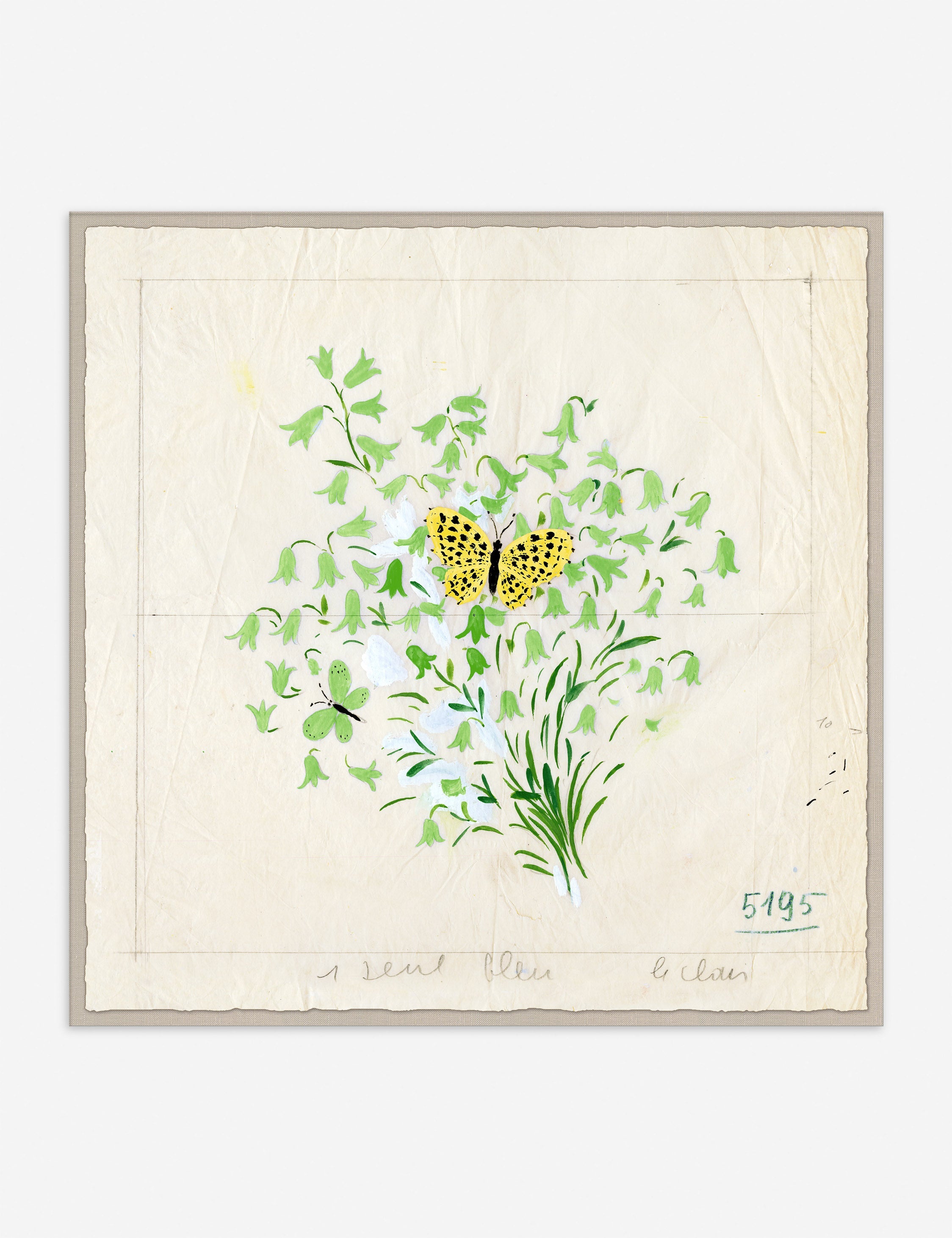 Lulu and Georgia - Clochettes et Papillon II Print by Paule Marrot
