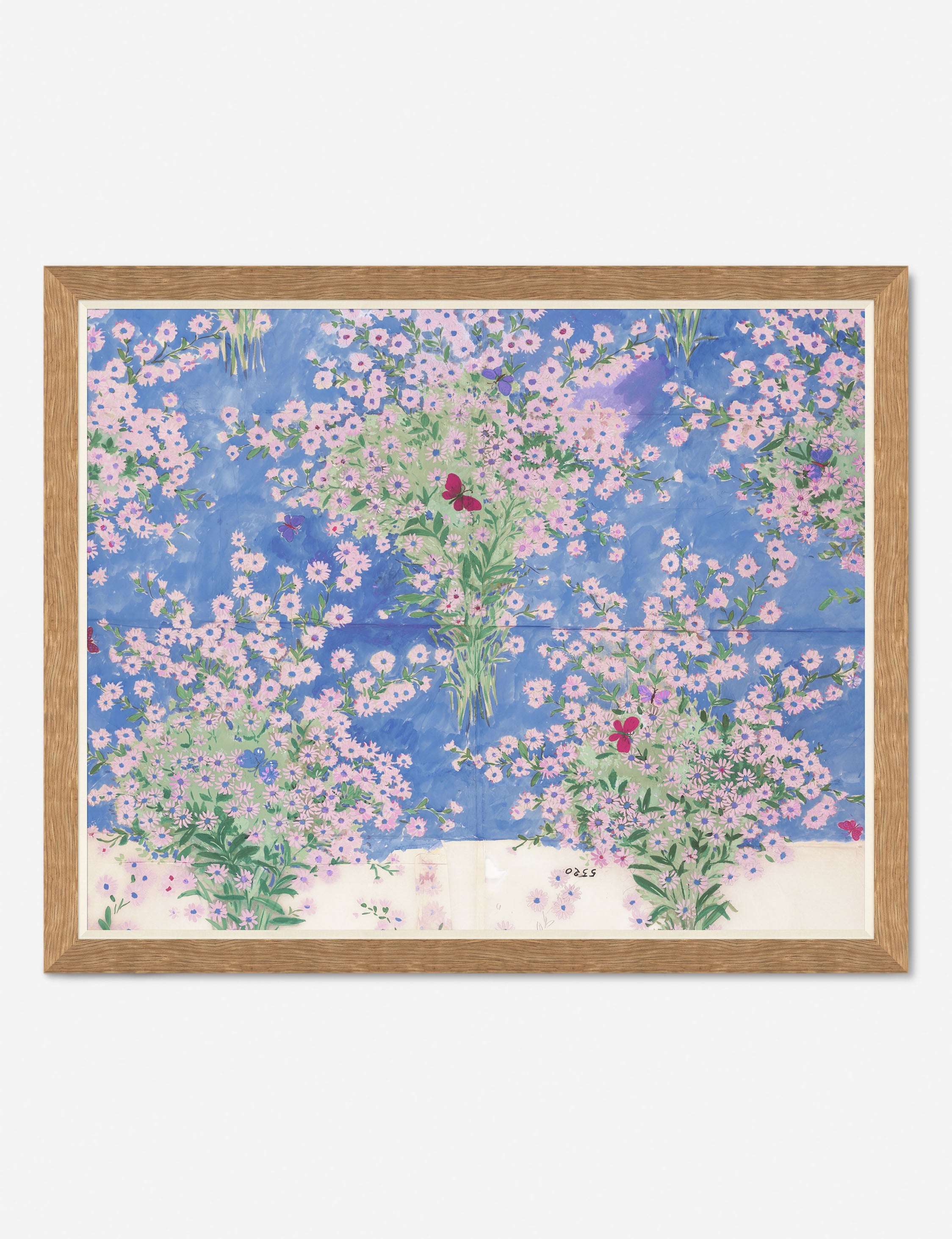 Lulu and Georgia - Papillons Et Margeurites Print by Paule Marrot