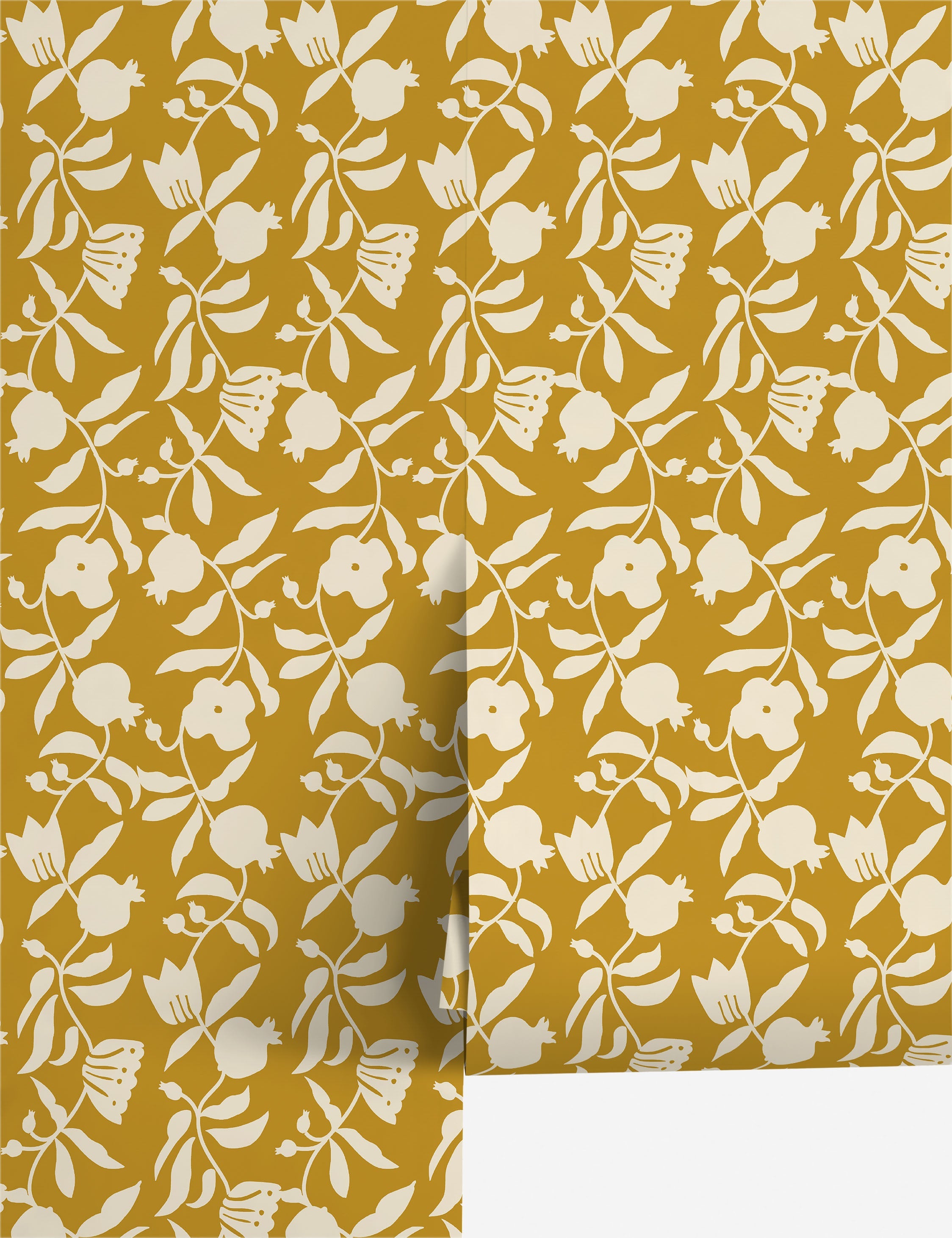 Lulu and Georgia - Pome Floral Wallpaper by Sarah Sherman Samuel