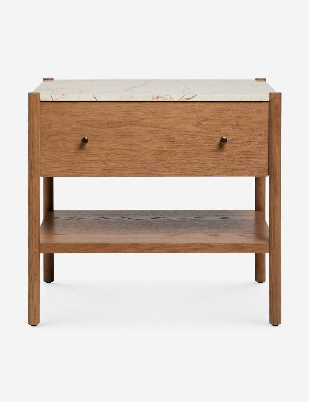 Lulu and Georgia - Open Box: Philana Nightstand, Walnut Oak 26"W