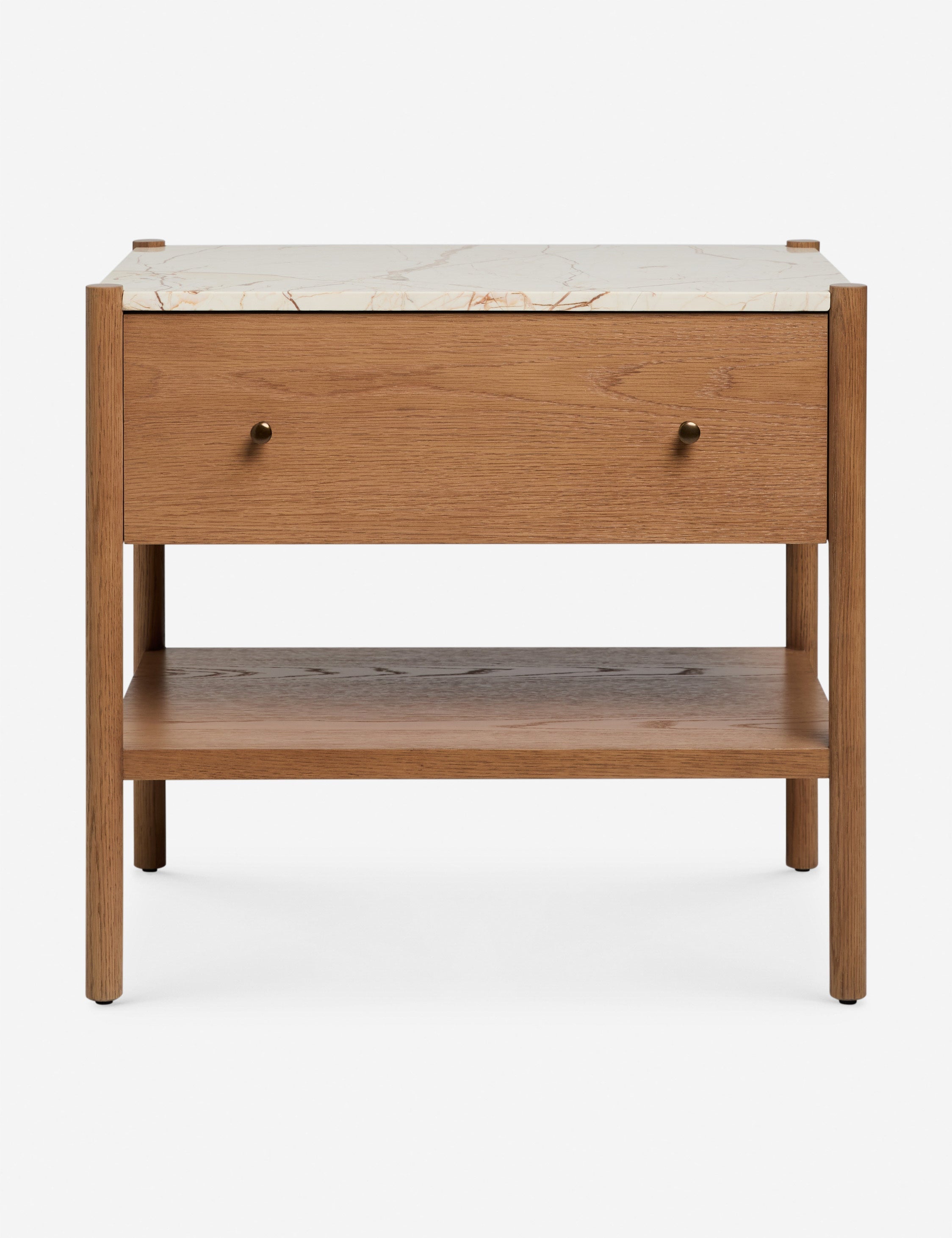 Lulu and Georgia - Open Box: Philana Nightstand, Walnut Oak 26"W