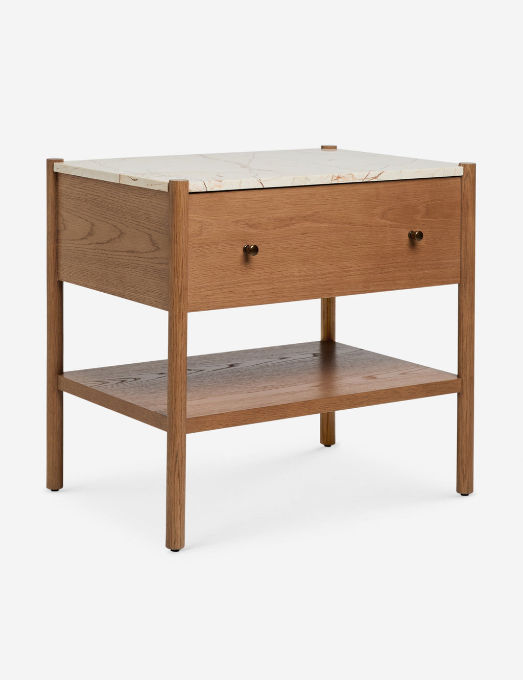 Lulu and Georgia - Open Box: Philana Nightstand, Walnut Oak 26"W