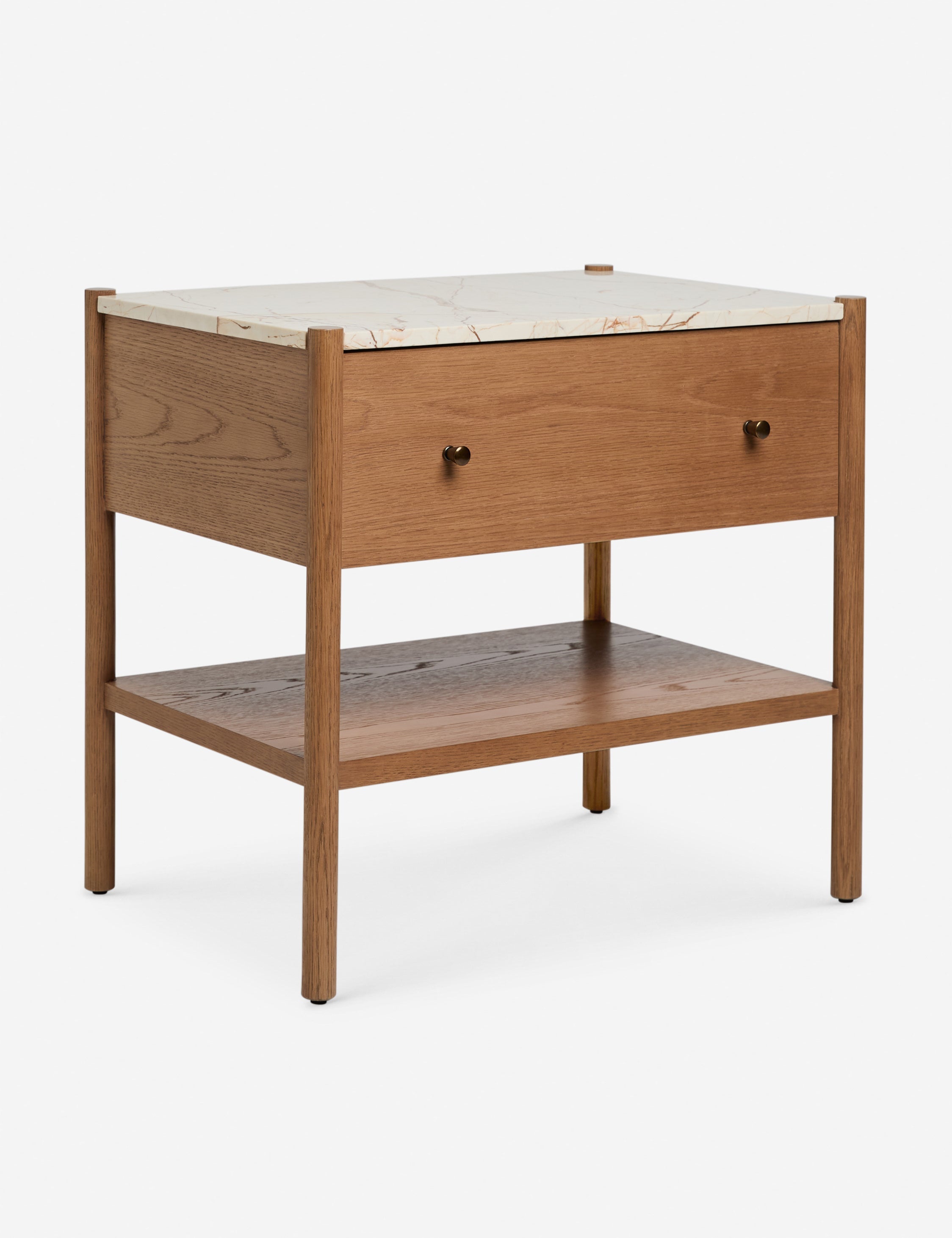 Lulu and Georgia - Open Box: Philana Nightstand, Walnut Oak 26"W