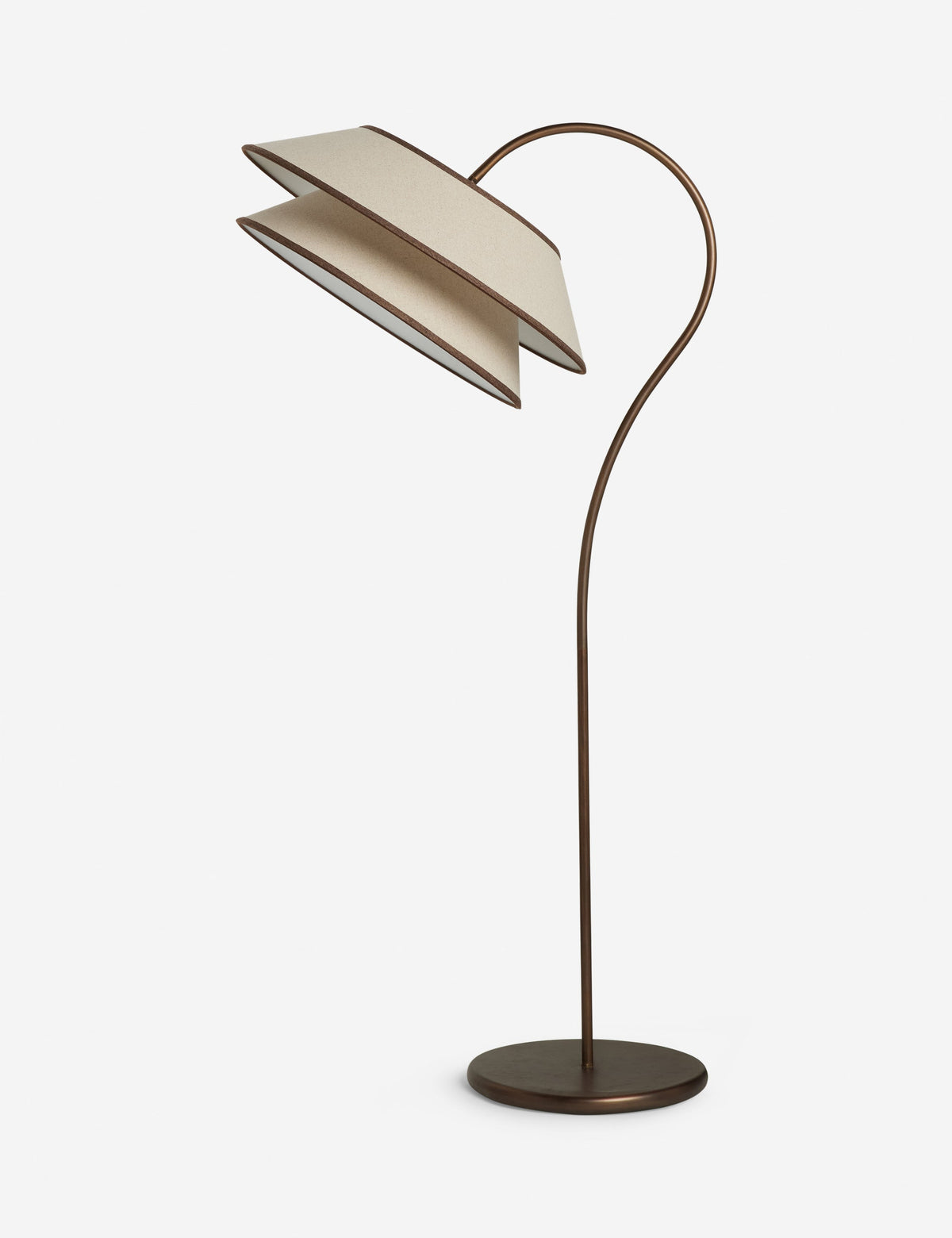 Lulu and Georgia - Open Box: Pittman Floor Lamp, Ivory and Toffee
