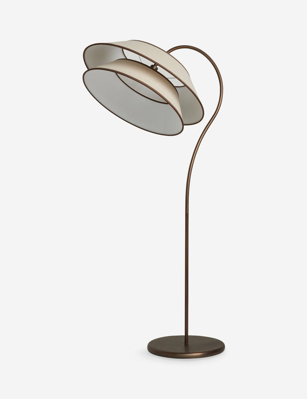 Lulu and Georgia - Open Box: Pittman Floor Lamp, Ivory and Toffee