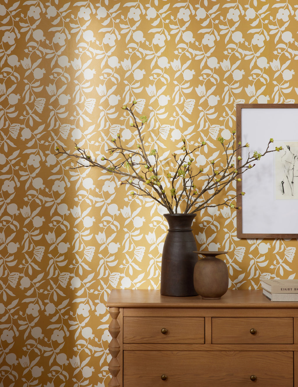 Lulu and Georgia - Pome Floral Wallpaper by Sarah Sherman Samuel