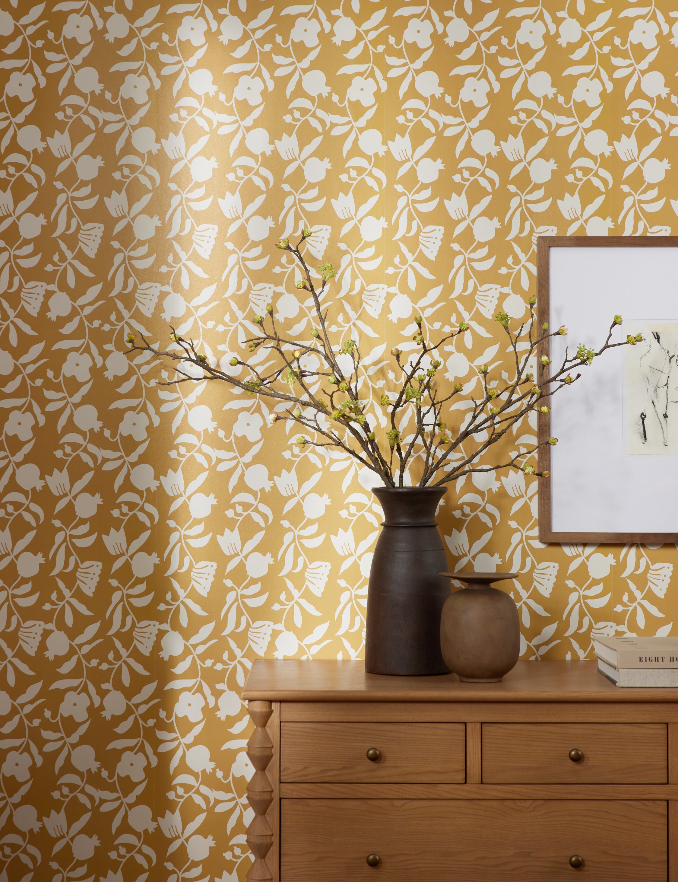 Lulu and Georgia - Pome Floral Wallpaper by Sarah Sherman Samuel