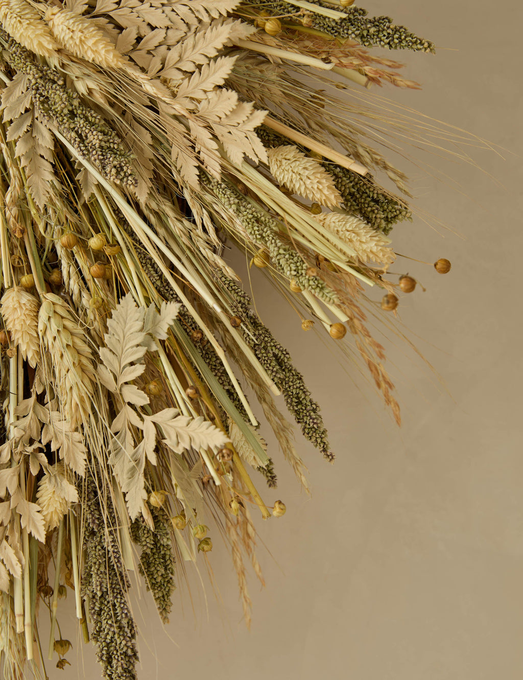 Lulu and Georgia - Preserved Gathered Grains Wreath
