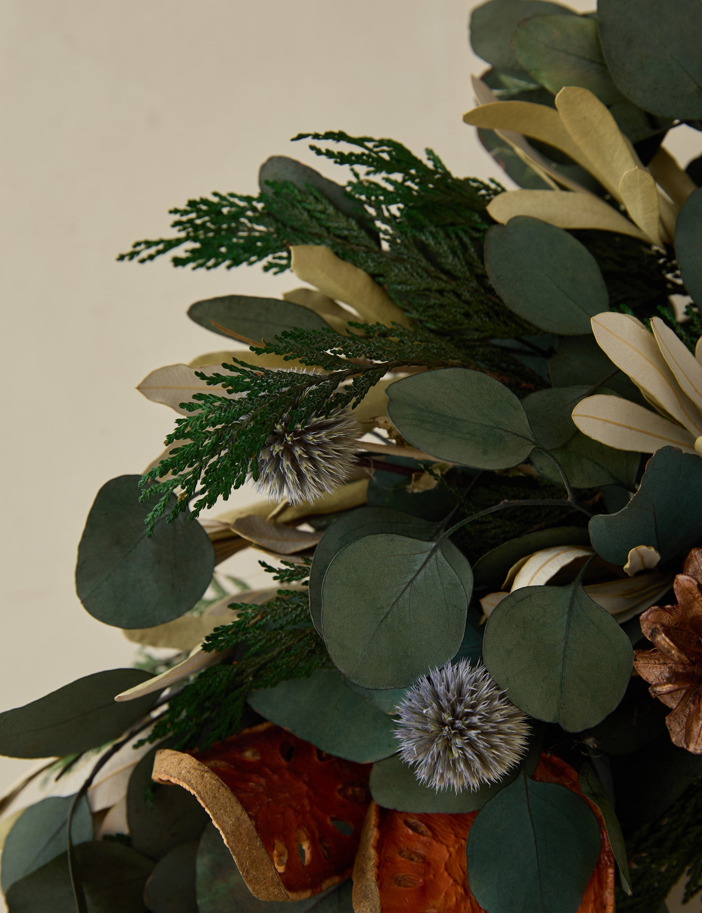 Lulu and Georgia - Preserved Quince + Cedar Wreath