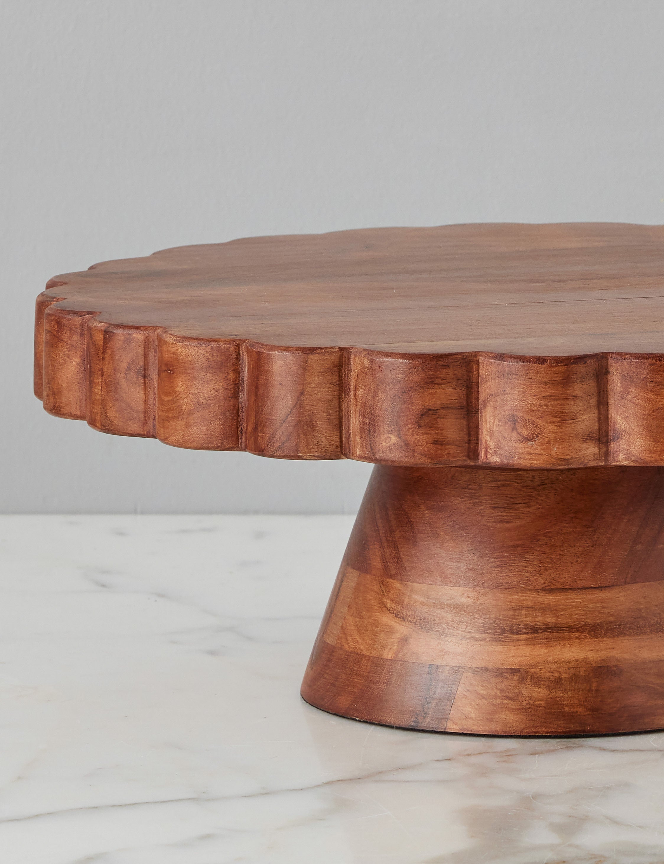 Lulu and Georgia - Natural Scalloped Cake Stand by etúHOME