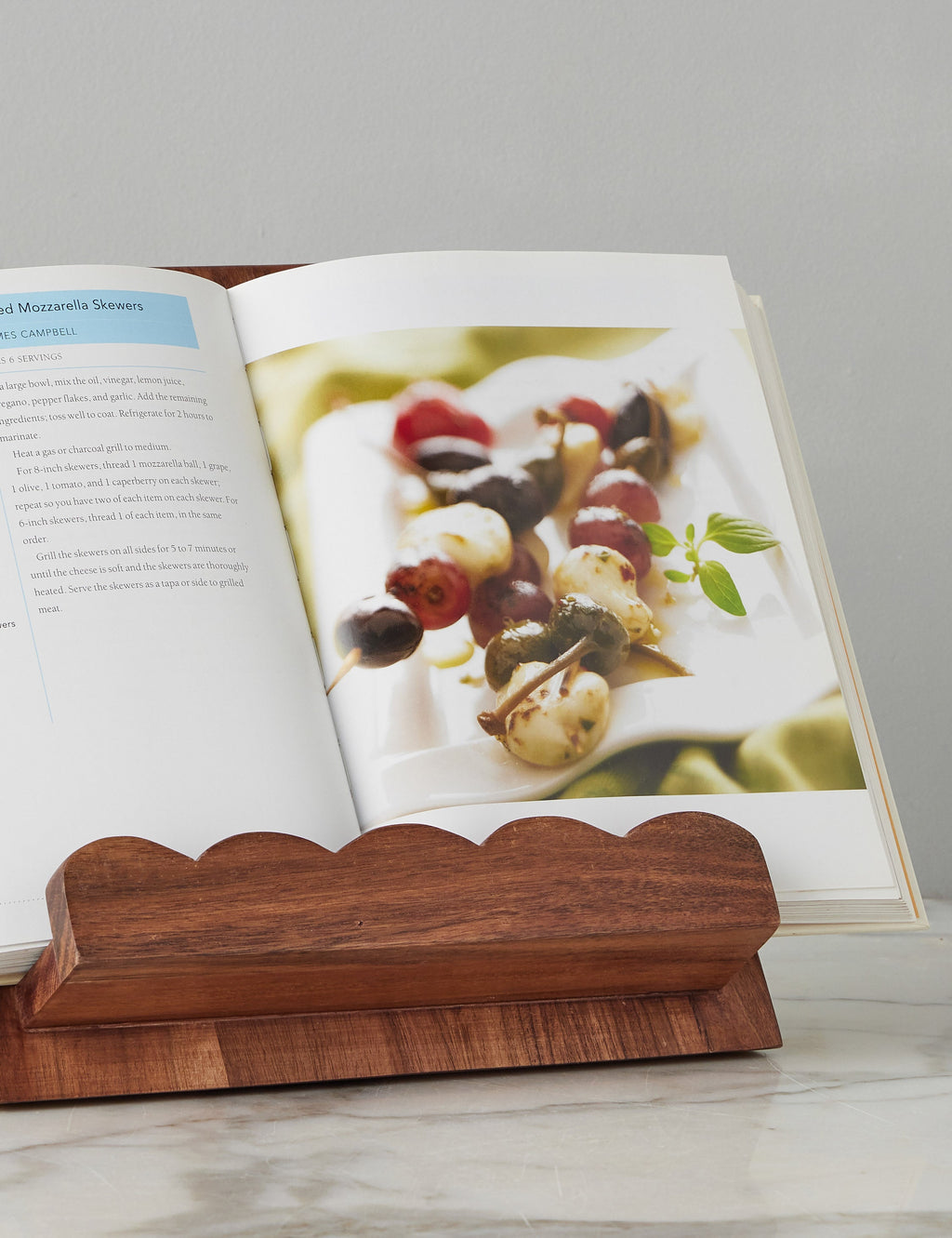 Lulu and Georgia - Scalloped Wood Book Stand by etúHOME
