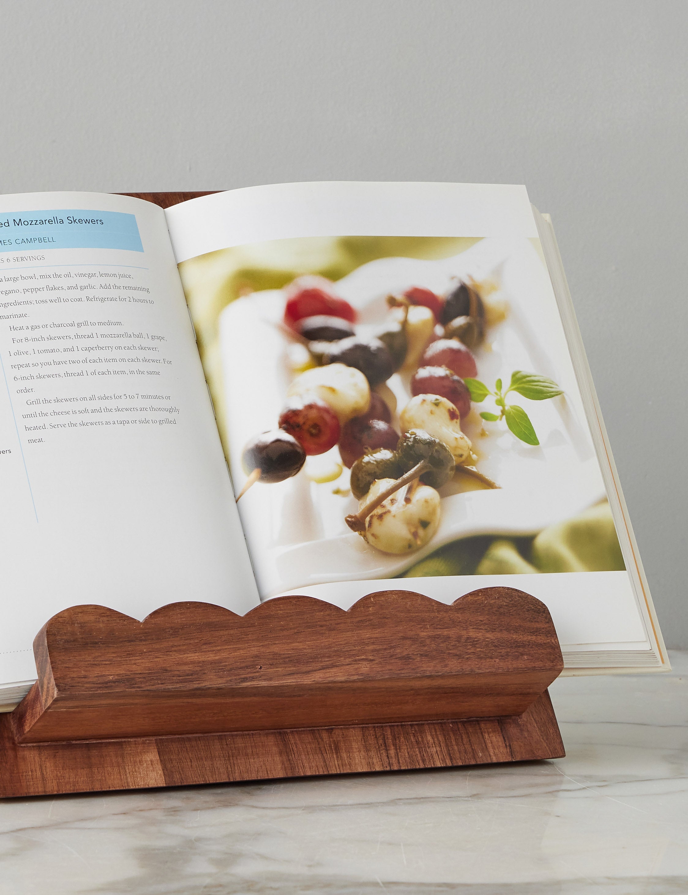 Lulu and Georgia - Scalloped Wood Book Stand by etúHOME