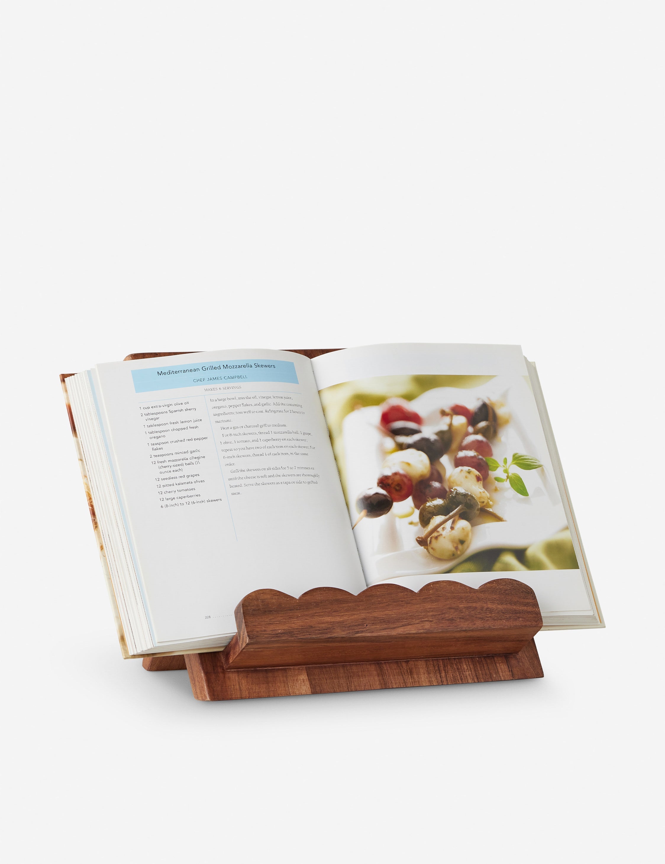 Lulu and Georgia - Scalloped Wood Book Stand by etúHOME