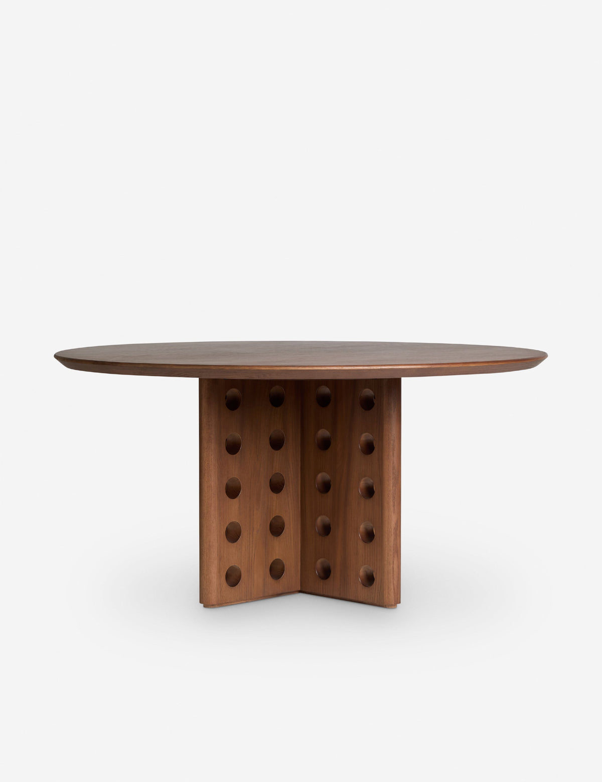 Lulu and Georgia - Open Box: Reika Round Dining Table, Chestnut by Sarah Sherman Samuel