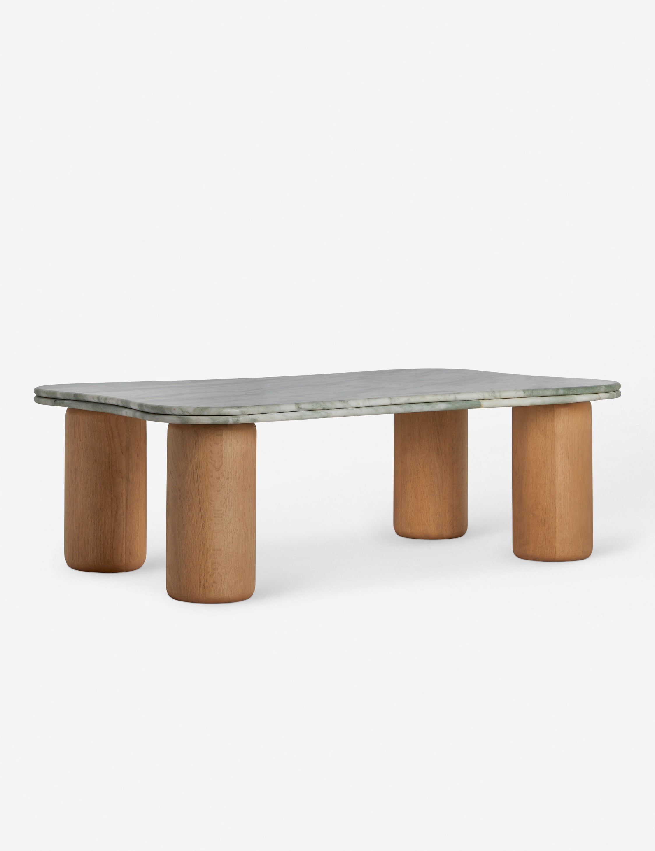 Lulu and Georgia - Open Box: Revello Coffee Table, Green Marble