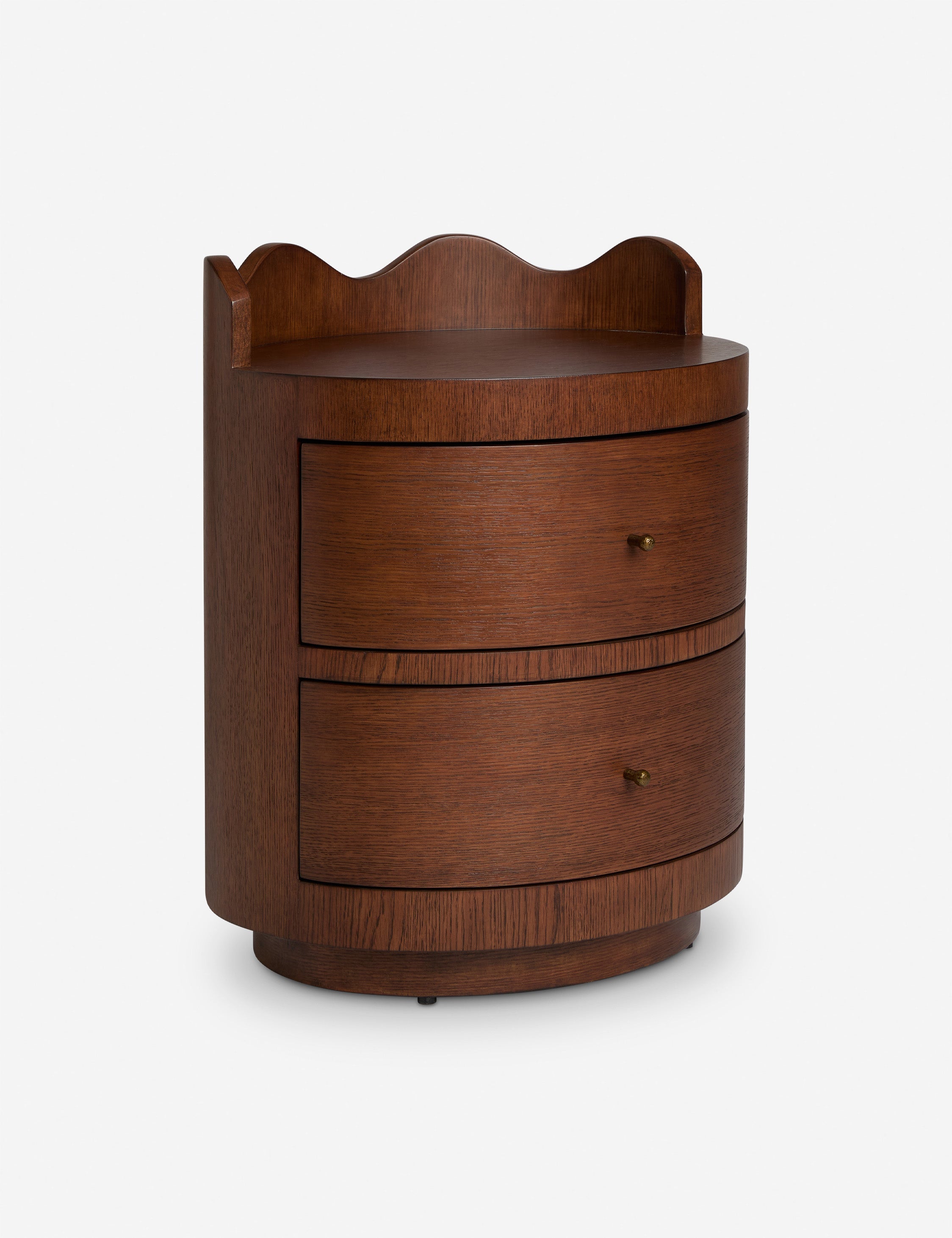 Lulu and Georgia - Open Box: Ripple Nightstand, Vintage Brown by Sarah Sherman Samuel
