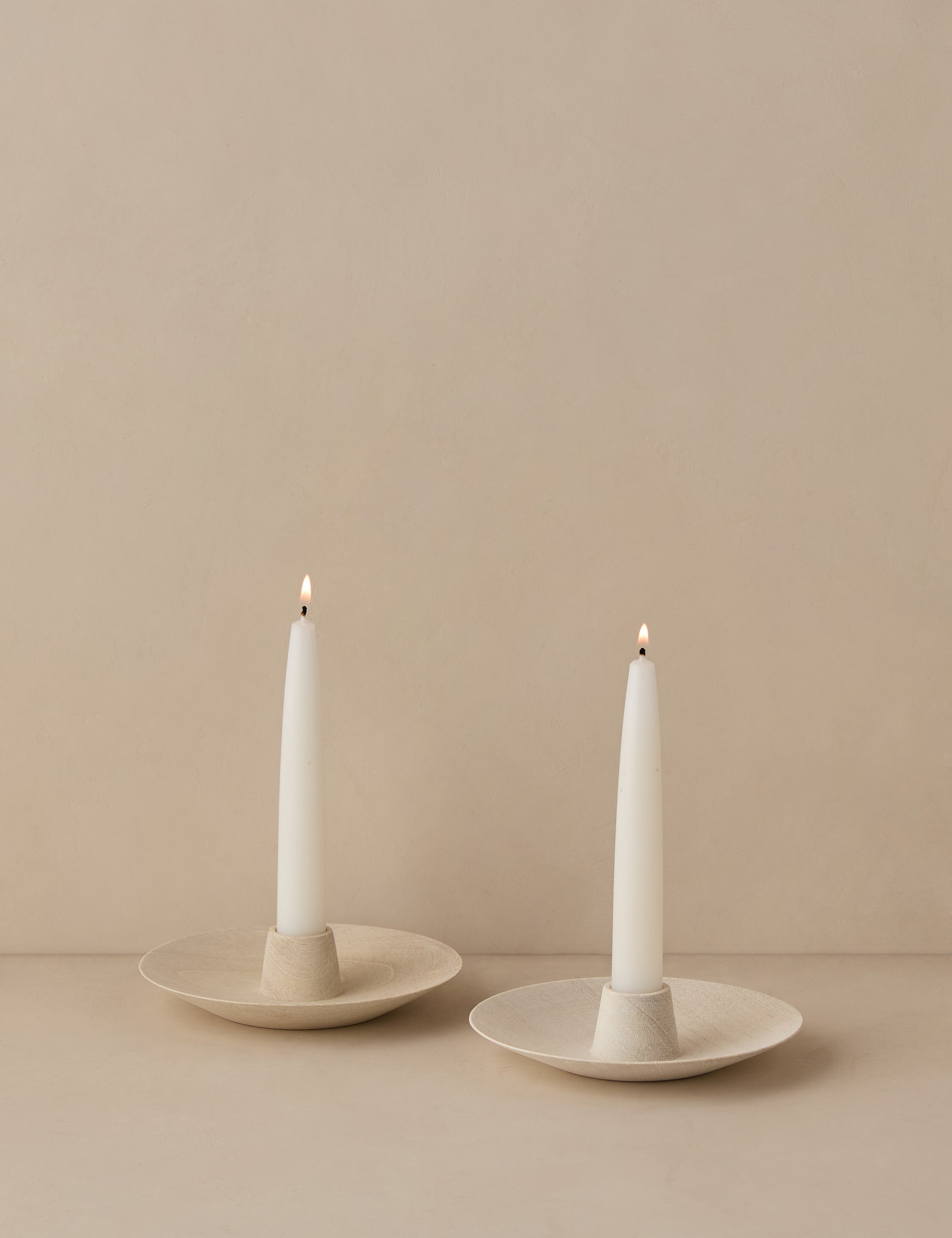 Lulu and Georgia - Round Taper Holders (Set of 2) by Itza Wood