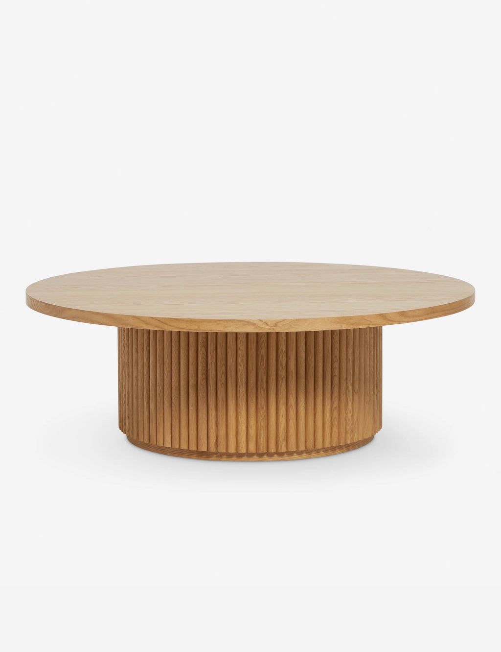 Lulu and Georgia - Open Box: Rutherford Round Coffee Table, Natural Oak