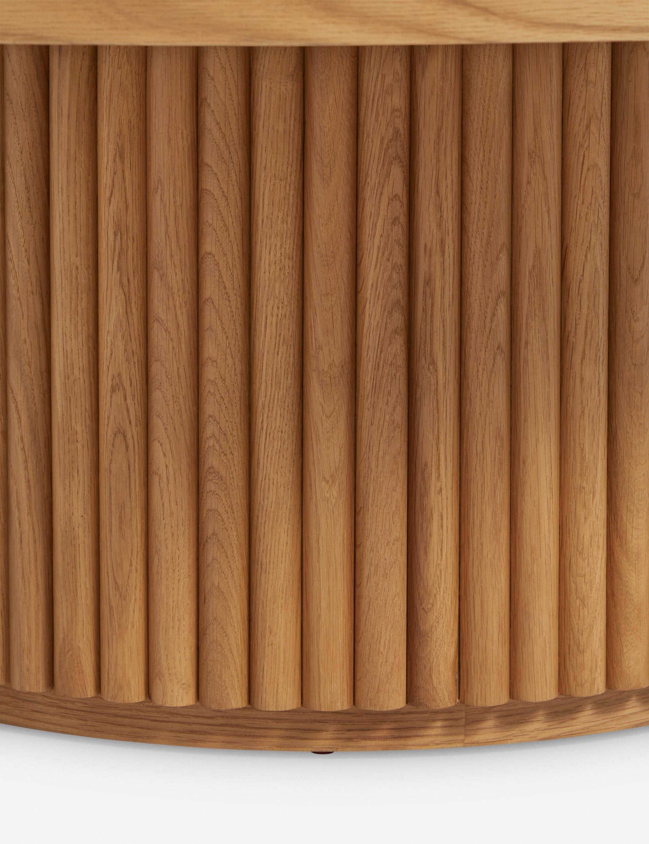 Lulu and Georgia - Open Box: Rutherford Round Coffee Table, Natural Oak