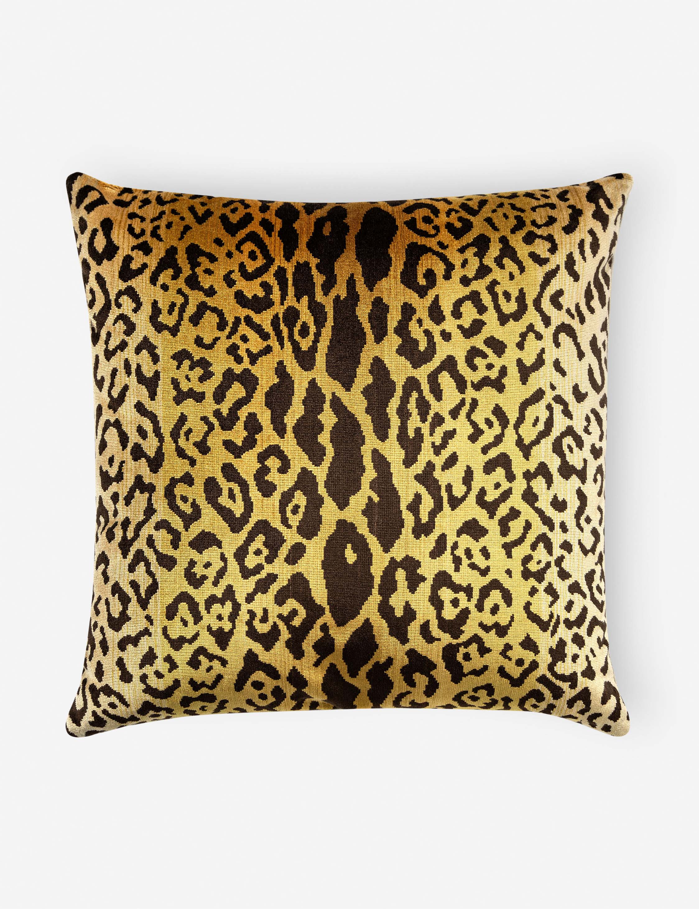 Lulu and Georgia - Leopardo Silk Pillow by Scalamandré