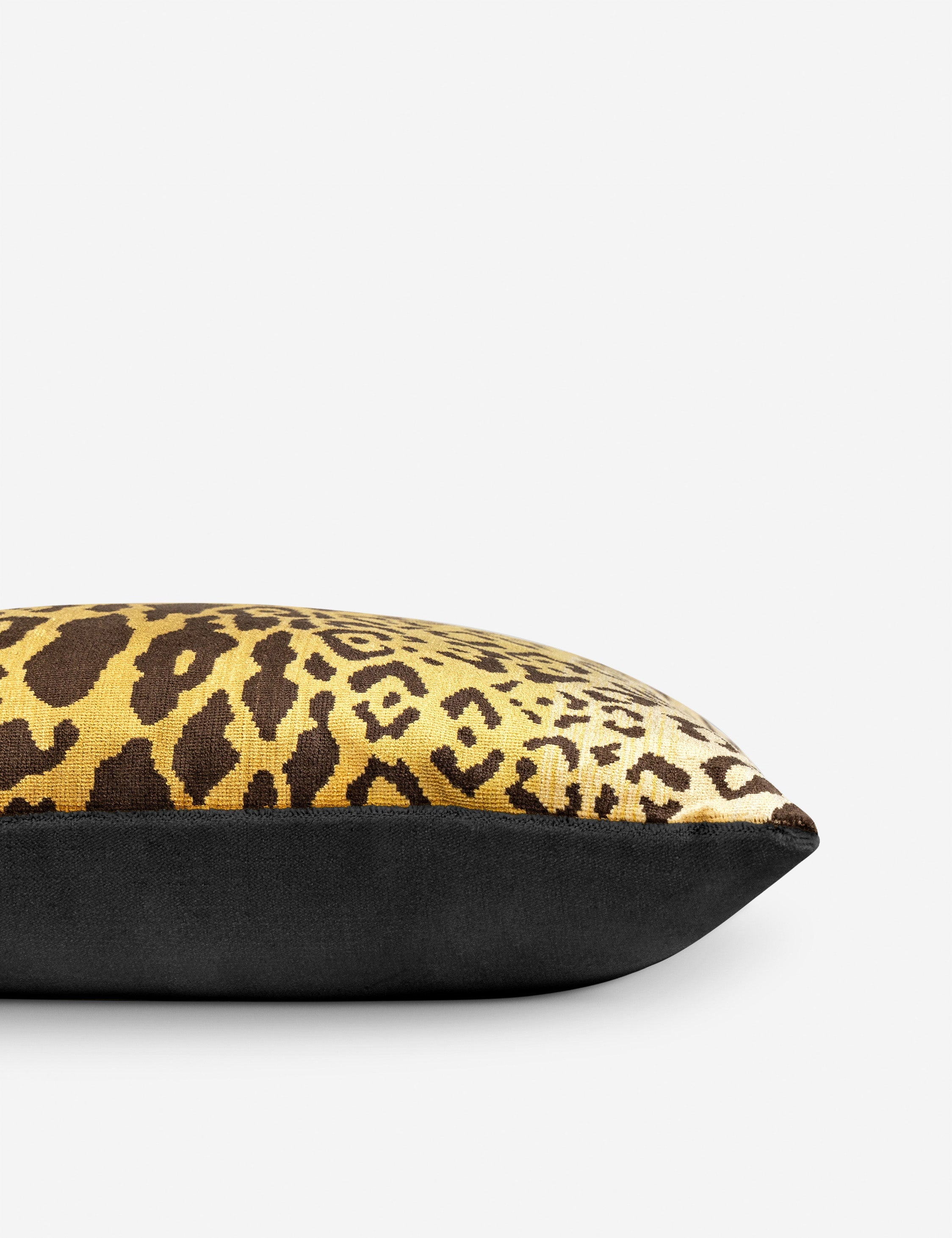 Lulu and Georgia - Leopardo Silk Pillow by Scalamandré