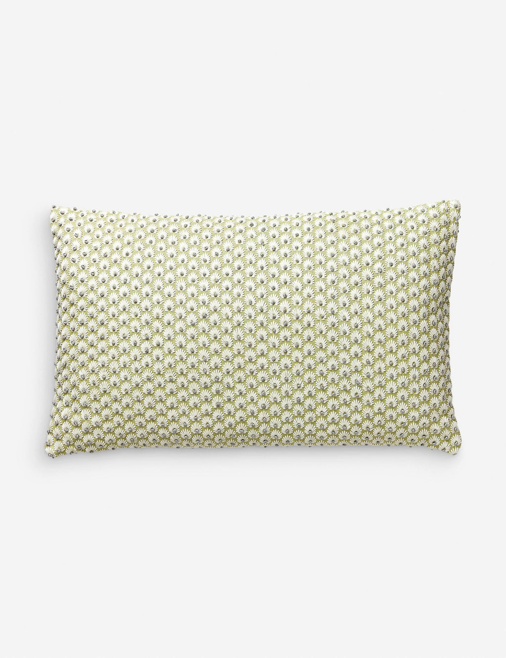 Lulu and Georgia - Fleur Embroidered Pillow by Scalamandre