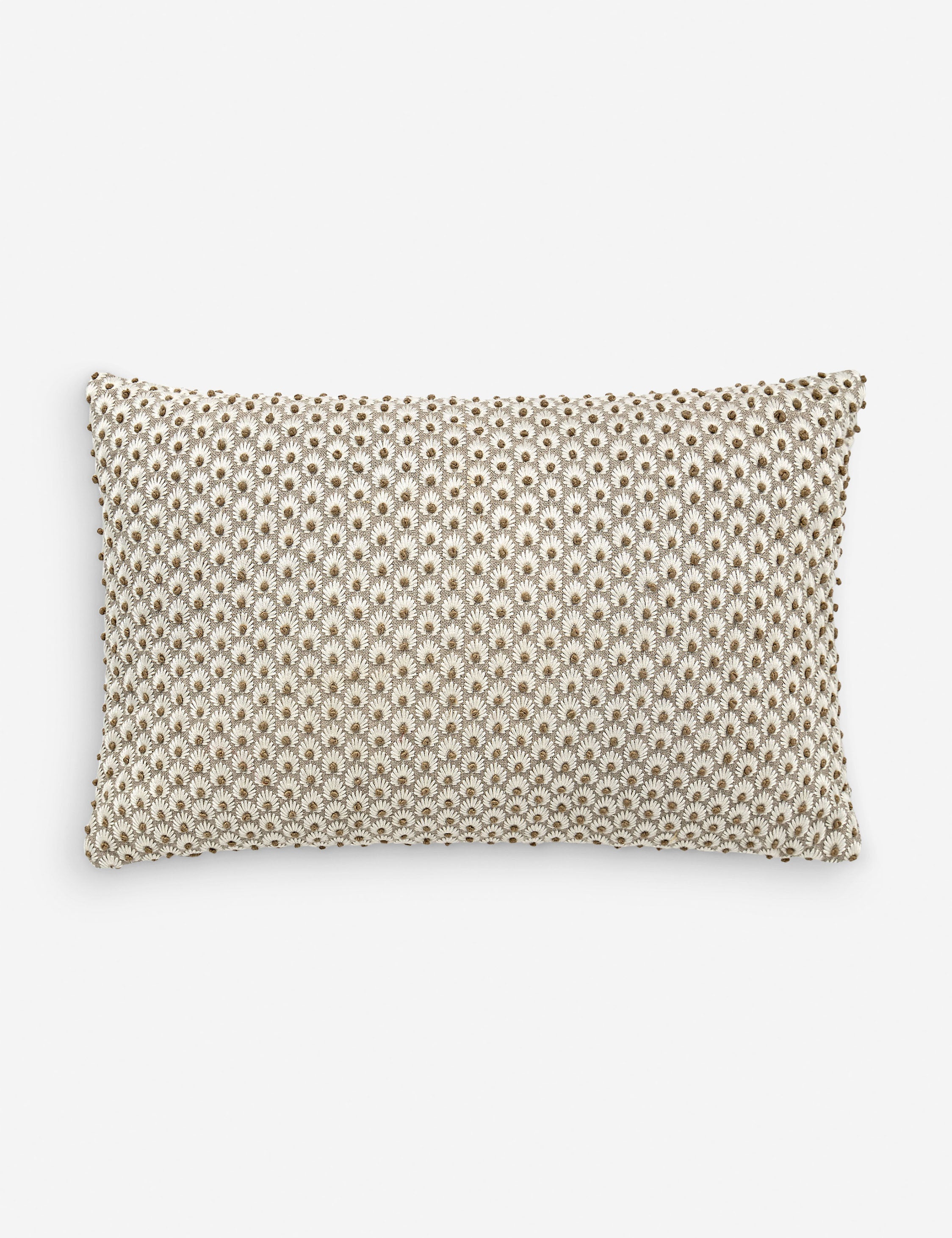 Lulu and Georgia - Fleur Embroidered Pillow by Scalamandre