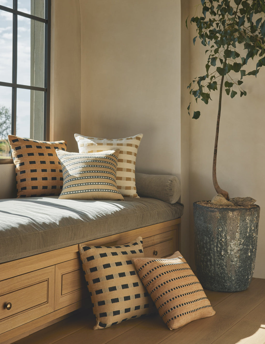 Lulu and Georgia - Dessie Pillow by Bole Road Textiles