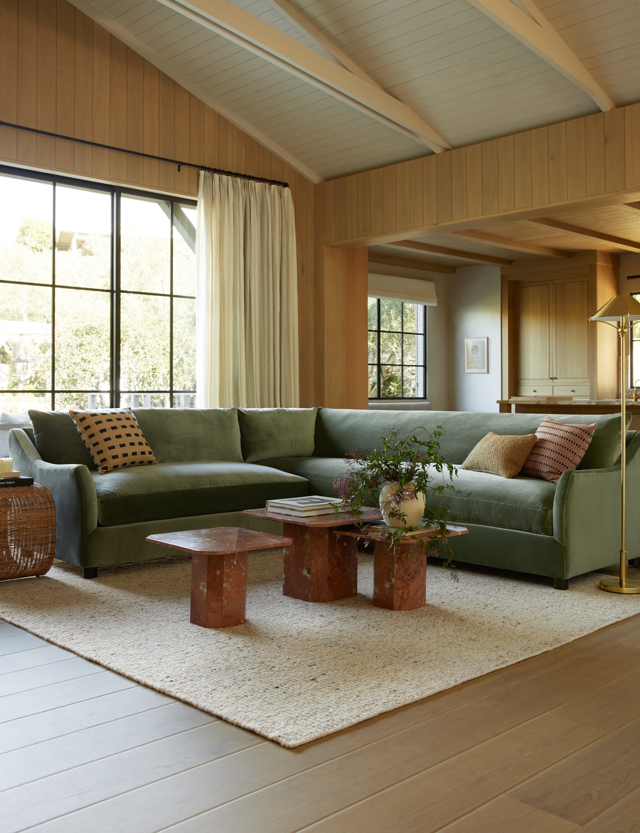 Lulu and Georgia - Taos Handwoven Wool Rug Swatch, Neutral