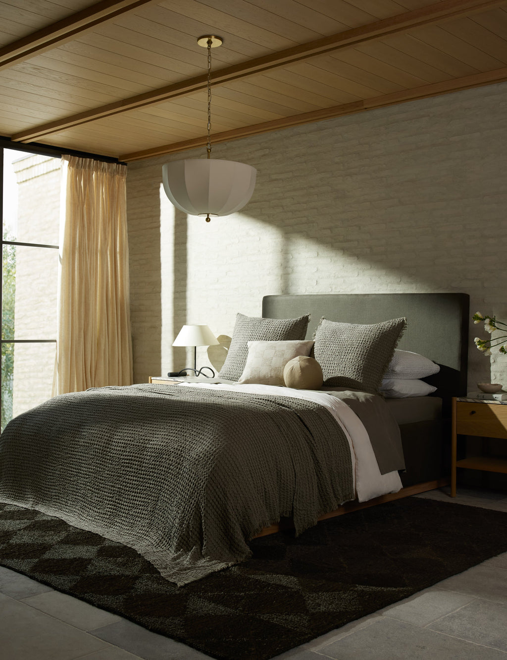 Lulu and Georgia - Lenora Textured Cotton Linen Blanket