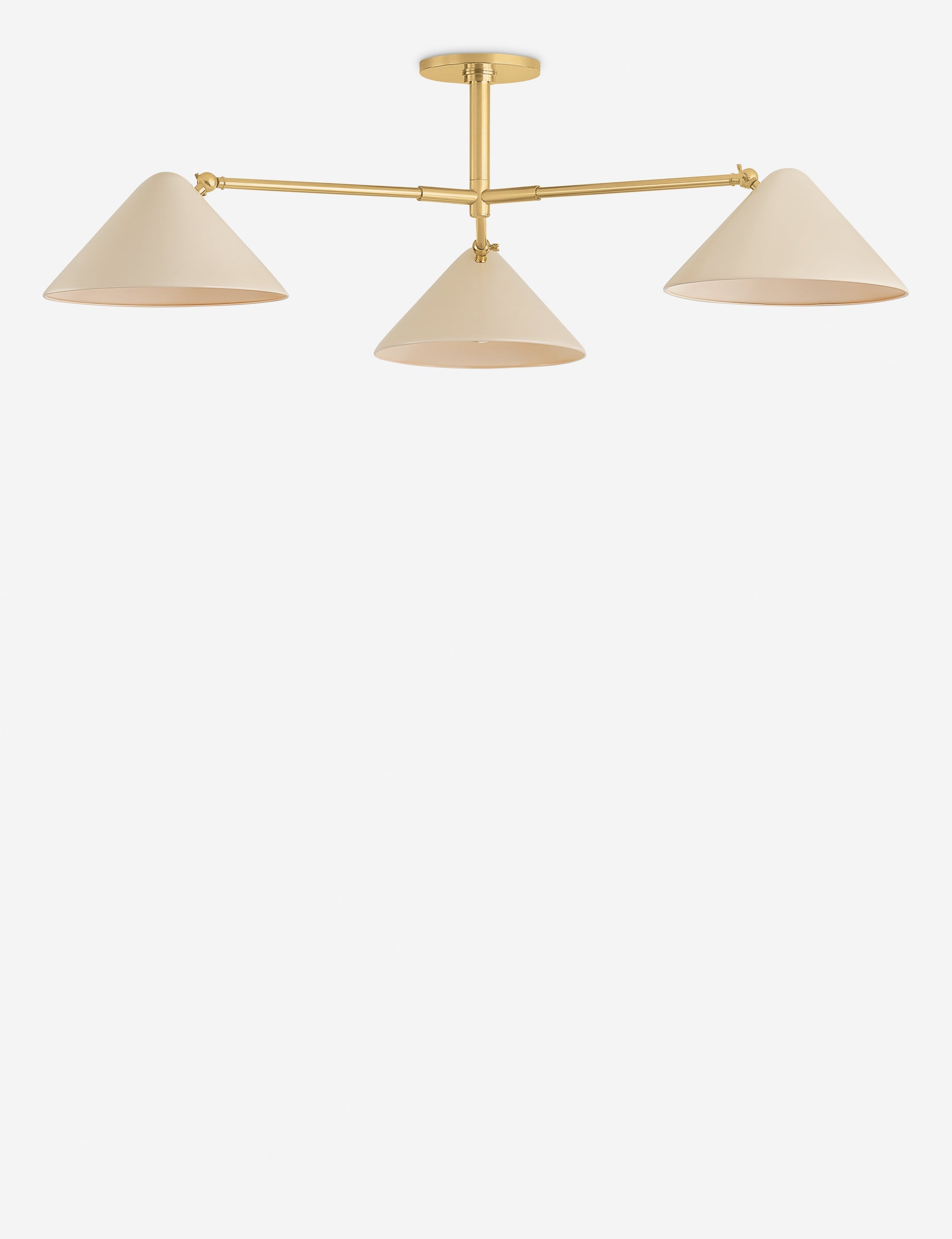 Lulu and Georgia - Citrine Semi - Flush Mount Light