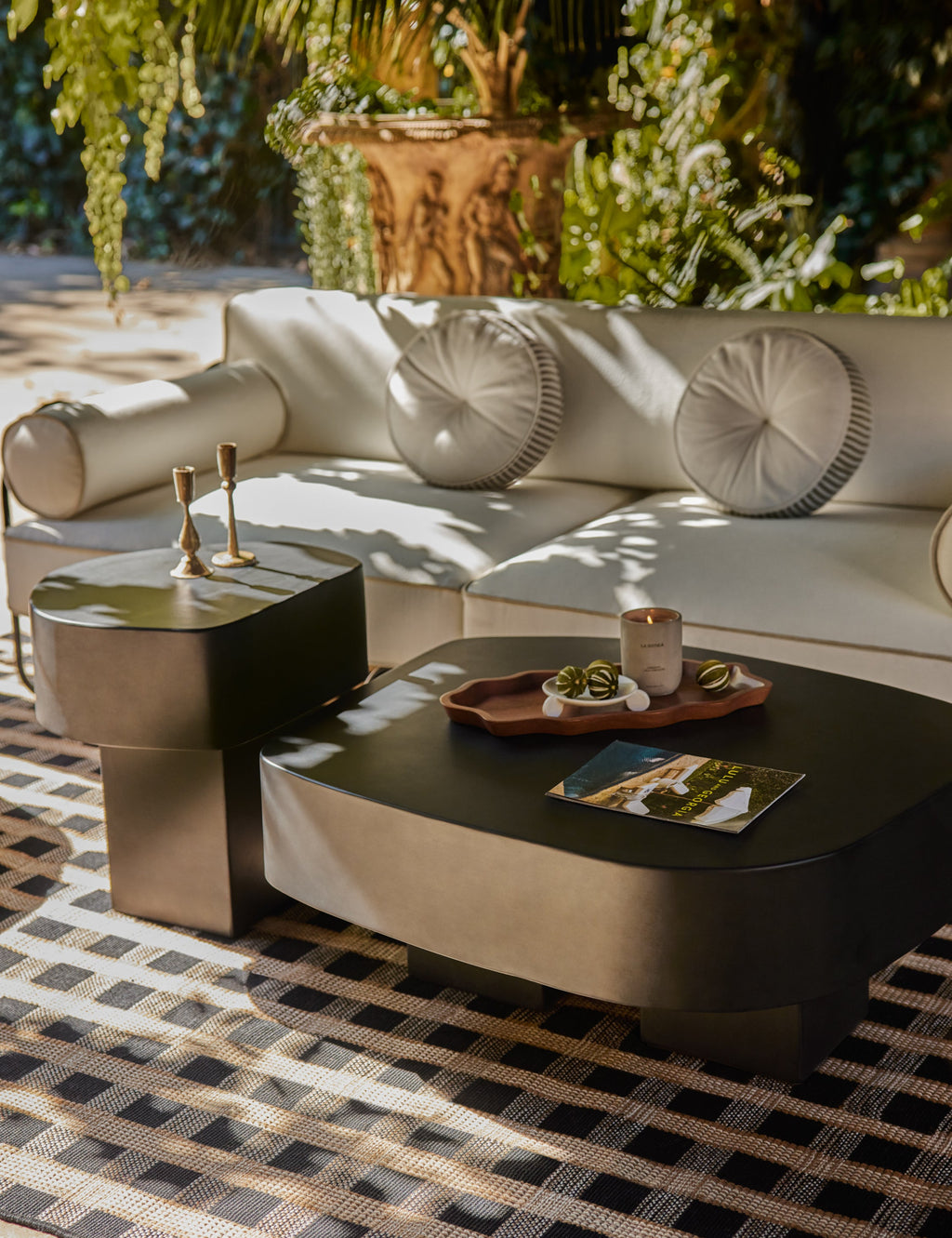 Lulu and Georgia - Armas Indoor / Outdoor Round Coffee Table by Sarah Sherman Samuel
