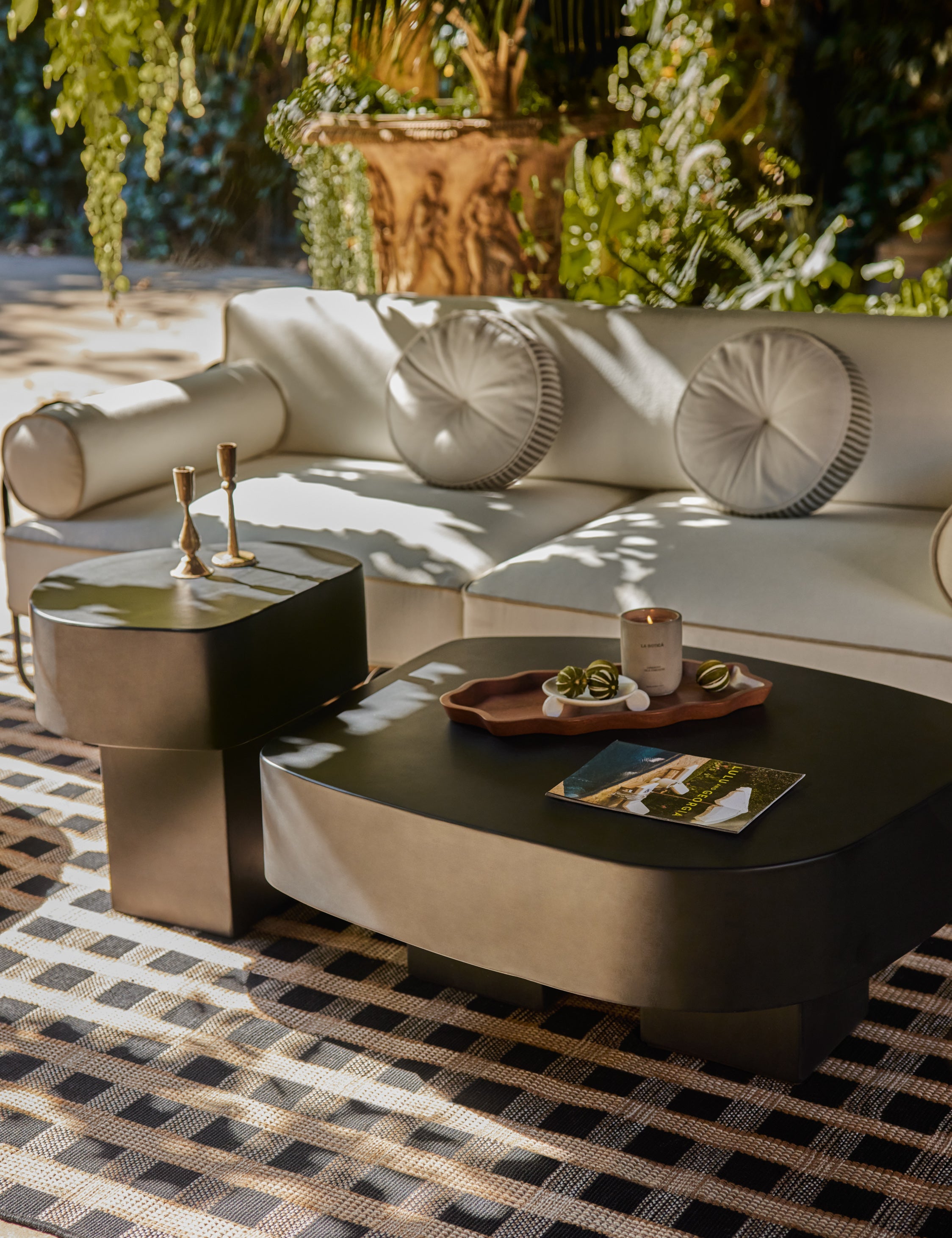 Lulu and Georgia - Armas Indoor / Outdoor Round Coffee Table by Sarah Sherman Samuel