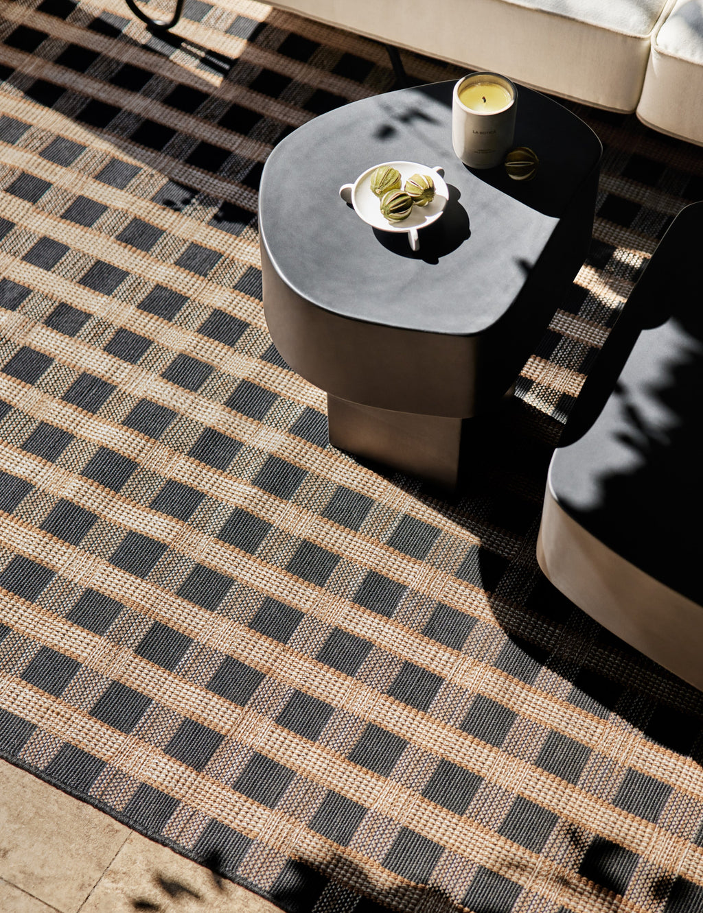 Lulu and Georgia - Armas Indoor / Outdoor Round Side Table by Sarah Sherman Samuel