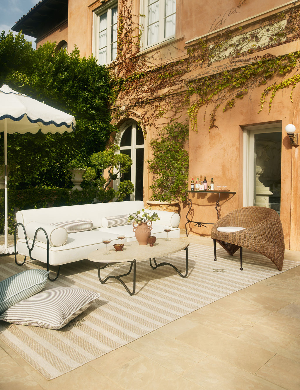 Lulu and Georgia - Peggy Outdoor Oval Coffee Table by Sarah Sherman Samuel