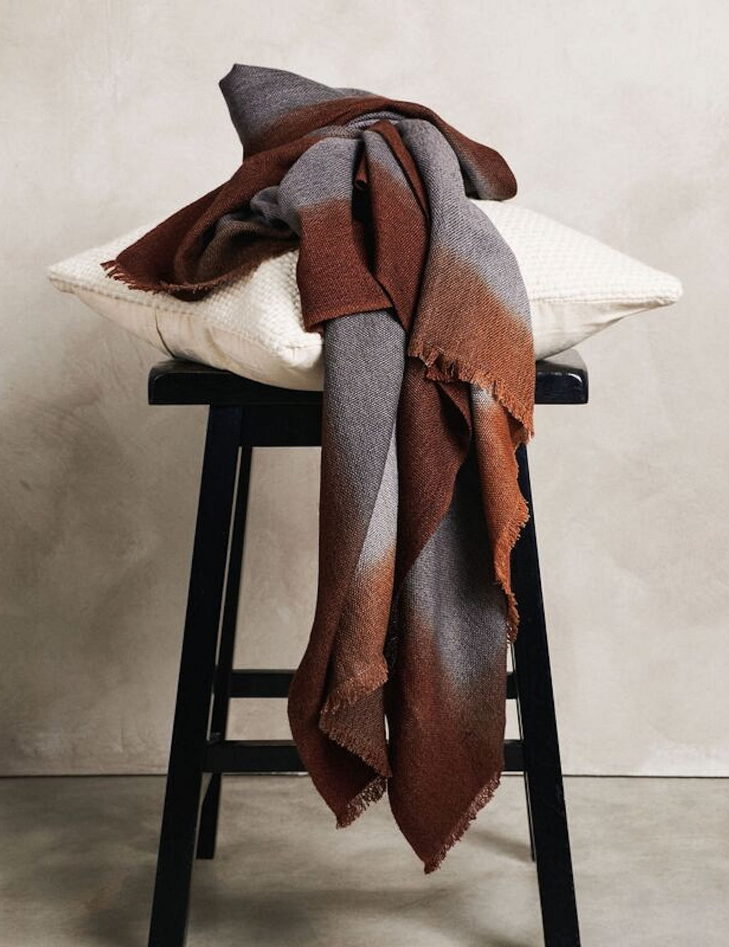 Lulu and Georgia - Simply Taupe Wool Throw by Studio Variously