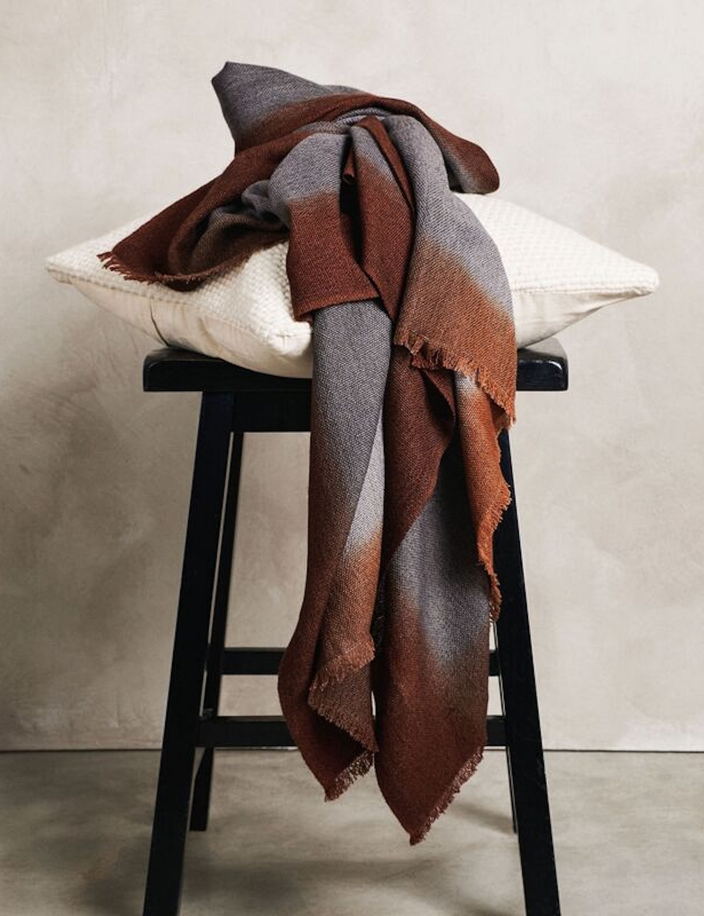 Lulu and Georgia - Simply Taupe Wool Throw by Studio Variously