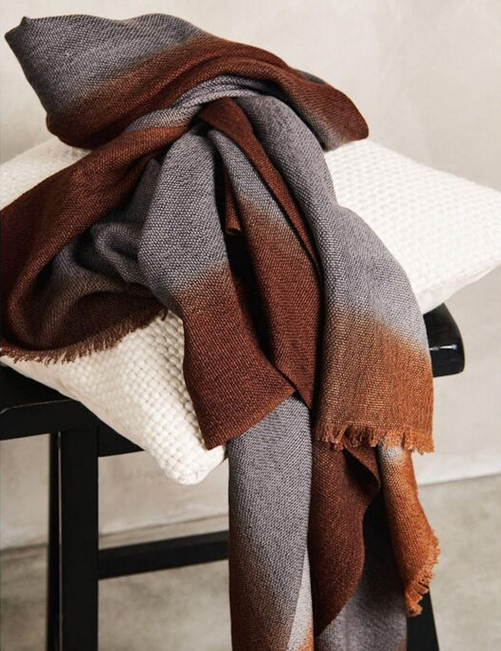 Lulu and Georgia - Simply Taupe Wool Throw by Studio Variously