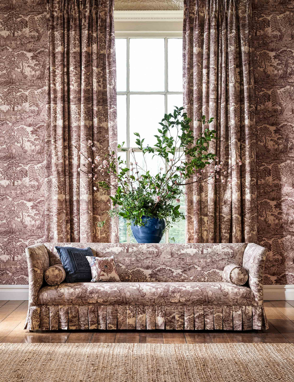 Lulu and Georgia - Highgrove Toile Linen - Blend Fabric by Sanderson