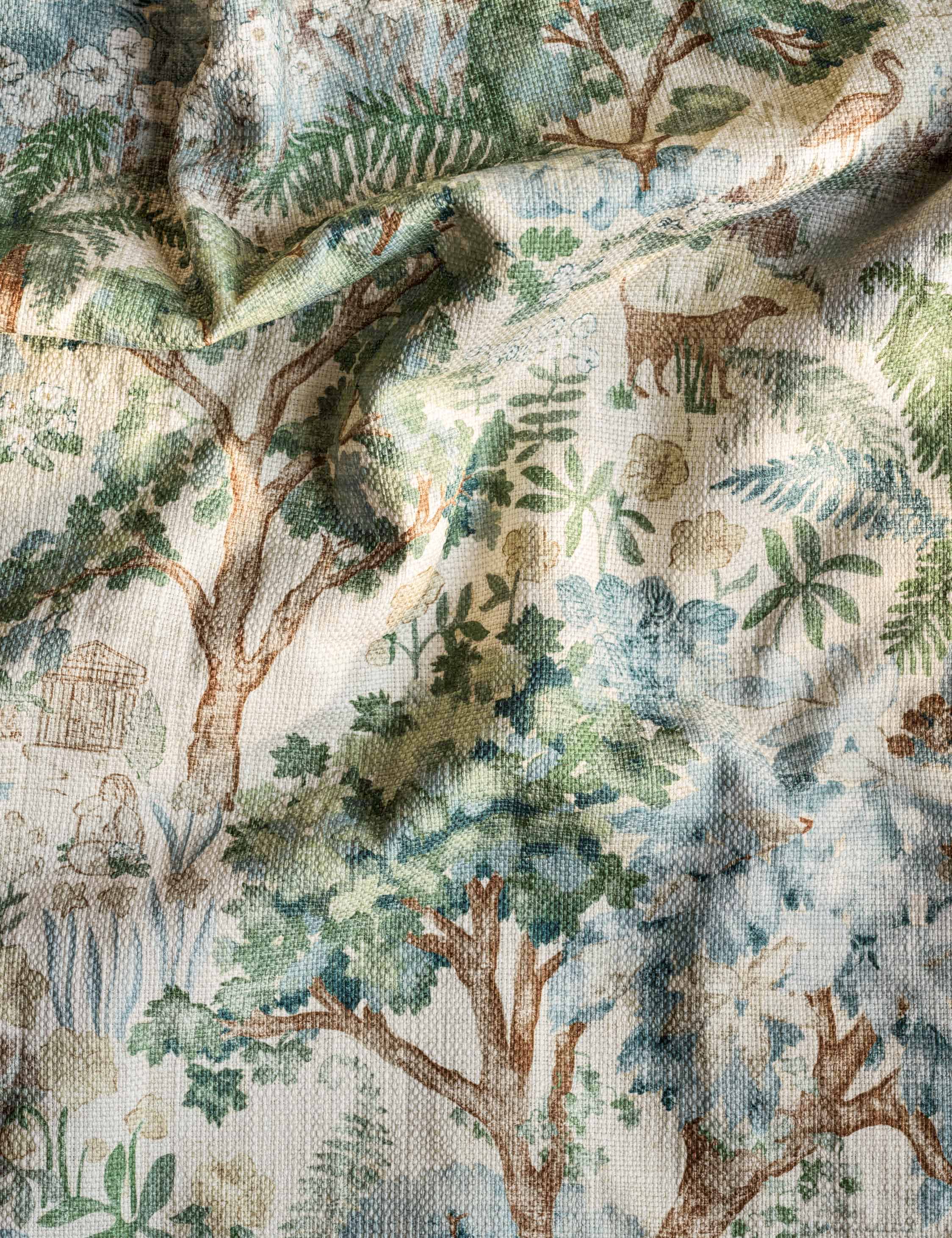 Lulu and Georgia - The Stumpery Cotton Fabric by Sanderson
