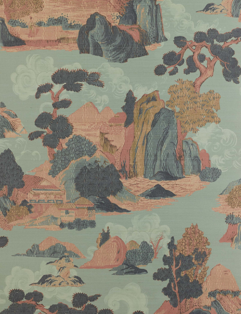 Lulu and Georgia - Scenic Landscape Grasscloth Wallpaper by Aimee Song