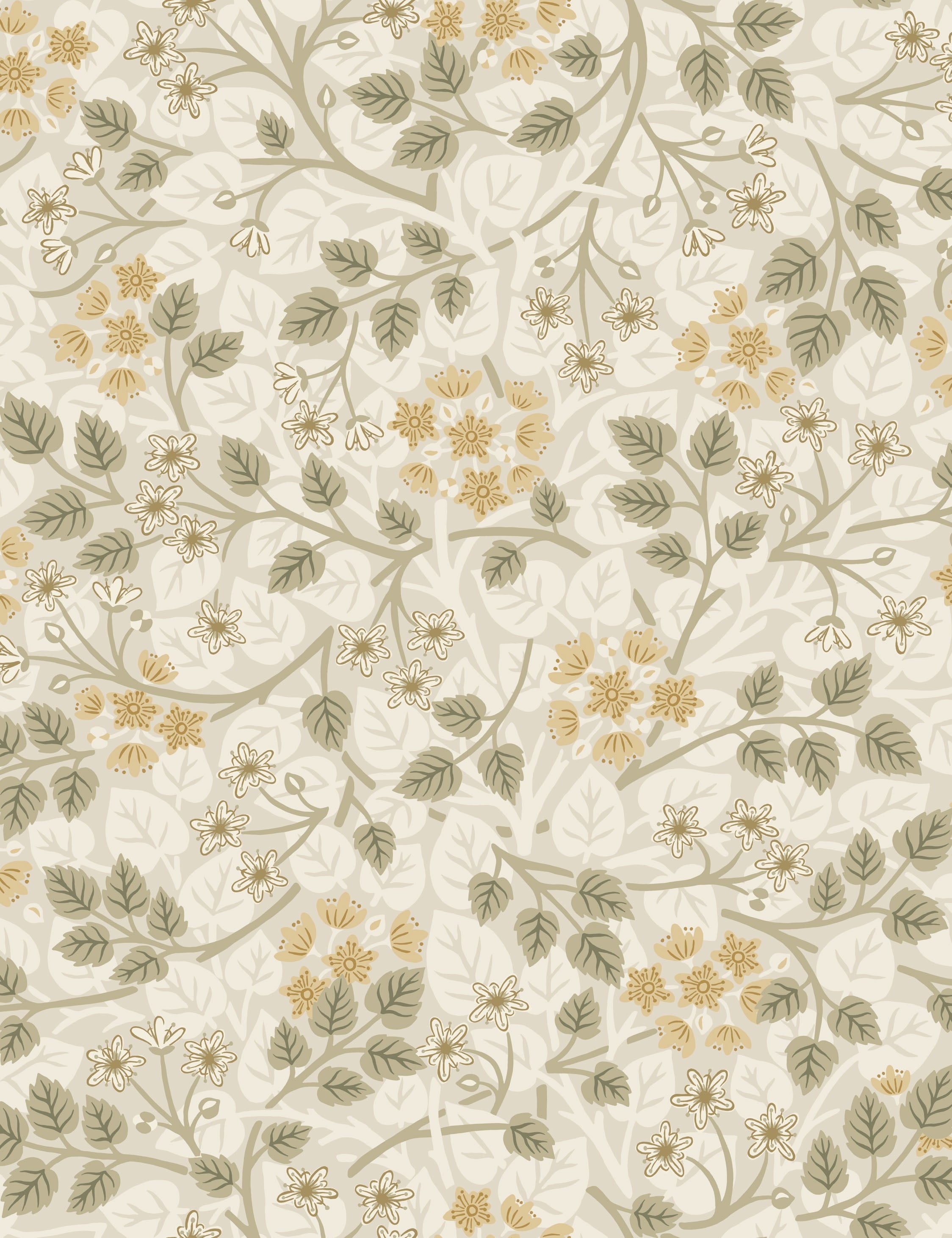 Lulu and Georgia - Silver Lime Wallpaper by Sanderson