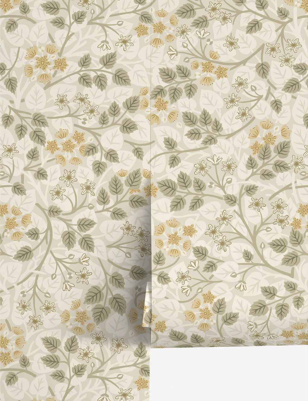 Lulu and Georgia - Silver Lime Wallpaper by Sanderson