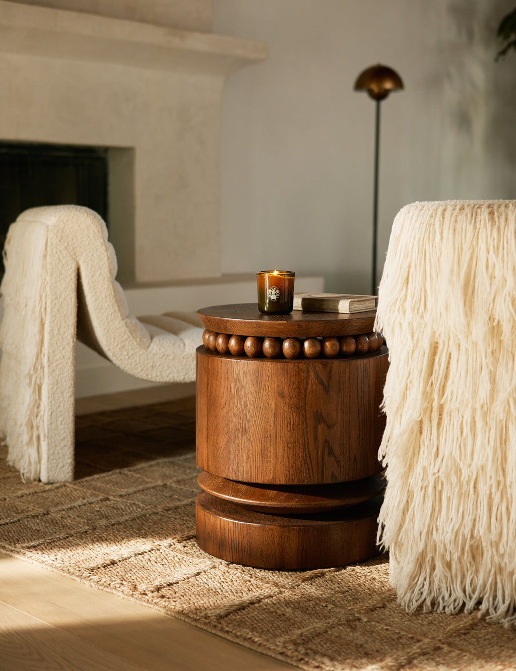 Lulu and Georgia - Open Box: Coco Round Side Table, Espresso by Carly Cushnie