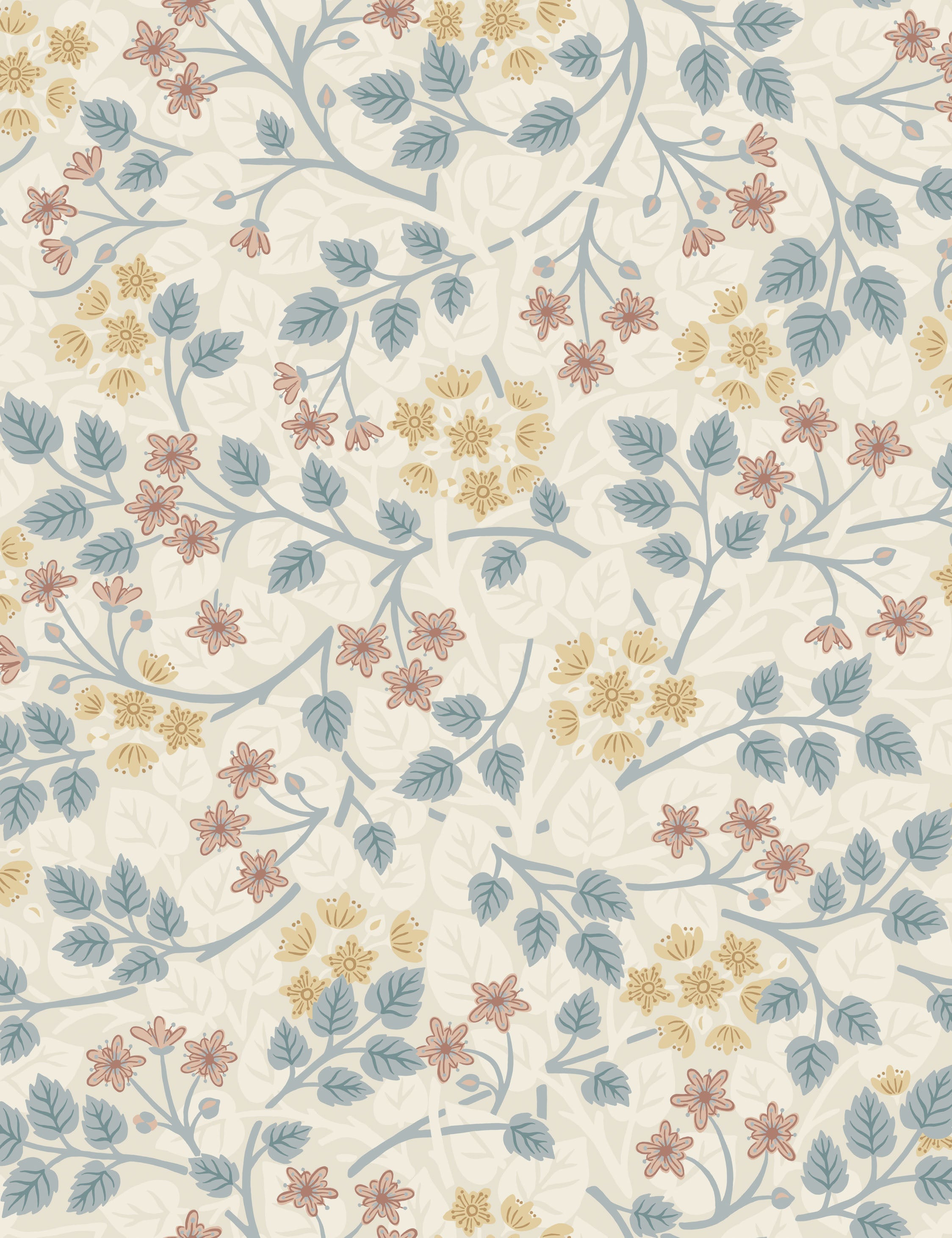 Lulu and Georgia - Silver Lime Wallpaper by Sanderson