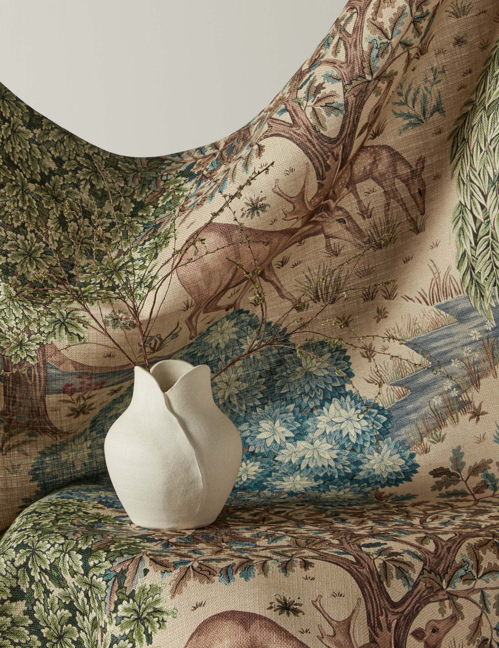 Lulu and Georgia - The Brook Tapestry Viscose Fabric by Morris & Co.