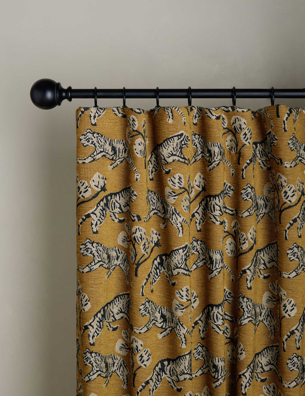 Lulu and Georgia - Tiger Jacquard Curtain Panel by Sarah Sherman Samuel